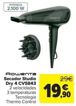 Carrefour Rowenta Secador Studio Dry 4 CV5843 oferta