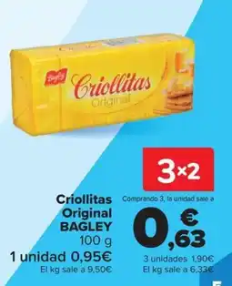 Carrefour Bagley Criollitas Original oferta