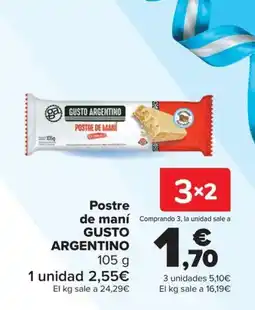 Carrefour Gusto Argentino postre de maní oferta