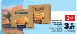 Carrefour Brianzzi empanada de pollo o atún oferta