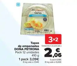 Carrefour Doña Petrona tapas de empanadas oferta