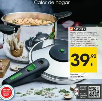 Eroski Monix olla a presión rápida presto oferta