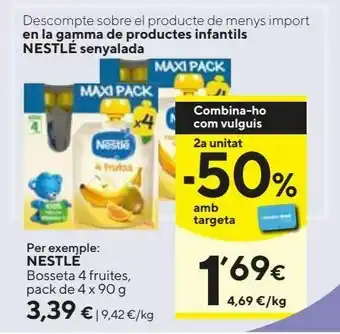 Caprabo Fruta nestlé oferta
