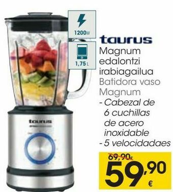 Eroski Taurus batidora vaso magnum oferta