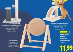 Lidl Max & Mila's World Rascador / Bola rascadora oferta