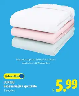 Lidl Lupilu Sábana bajera ajustable oferta