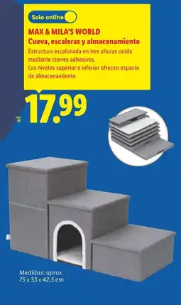 Lidl Max & mila's world cueva escaleras y almacenamiento oferta
