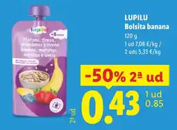 Lidl Lupilu bolsita banana oferta