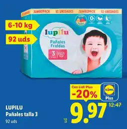 Lidl Lupilu pañales talla 3 oferta