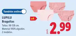 Lidl Lupilu braguitas oferta