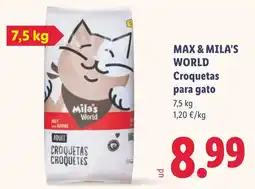 Lidl Max & Mila's World croquetas para gato oferta