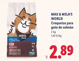 Lidl Max & Mila's World croquetas para gato de salmón oferta