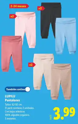 Lidl Lupilu pantalones oferta