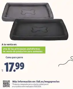 Lidl Cama para perro oferta