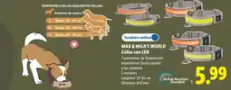 Lidl Max & mila's world collar con led oferta
