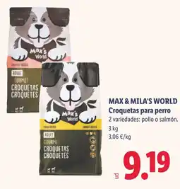 Lidl Max & Mila's World croquetas para perro oferta