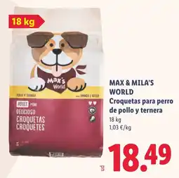 Lidl Max's World croquetas para perro oferta