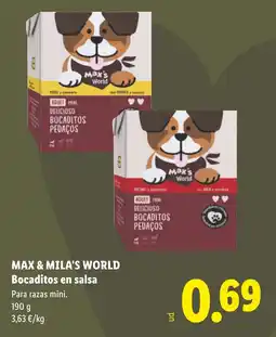 Lidl Max & Mila's World Bocaditos en salsa oferta
