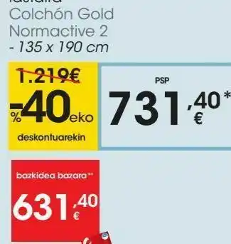 Eroski Colchón gold normactive 2 oferta