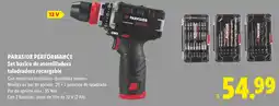 Lidl Parkside performance set básico de atornilladora taladradora recargable oferta