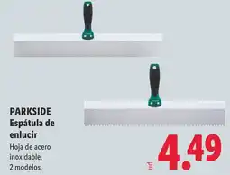 Lidl Parkside espátula de enlucir oferta