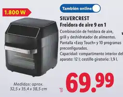 Lidl Silvercrest freidora de aire 9 en 1 oferta