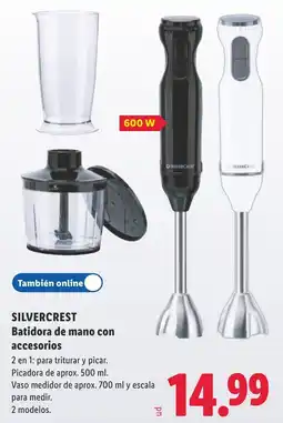 Lidl Silvercrest batidora de mano con accesorios oferta