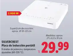 Lidl Silvercrest placa de inducción portátil oferta