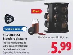 Lidl Silvercrest especiero giratorio oferta