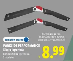Lidl Parkside Performance sierra japonesa oferta