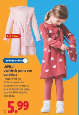 Lidl Lupilu vestido de punto con bandolera oferta