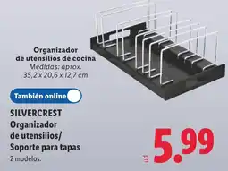 Lidl silvercrest organizador de utensilios/soporte para tapas oferta