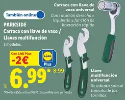 Lidl Parkside carraca con llave de vaso / llaves multifunción oferta