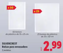 Lidl Silvercrest bolsas para envasadora oferta