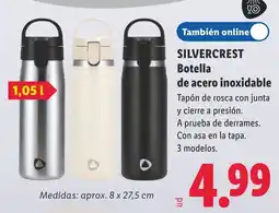 Lidl Silvercrest botella de acero inoxidable oferta