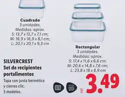 Lidl Silvercrest set de recipientes portalimentos oferta