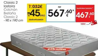 Eroski Colchón bretaña classic 2 oferta