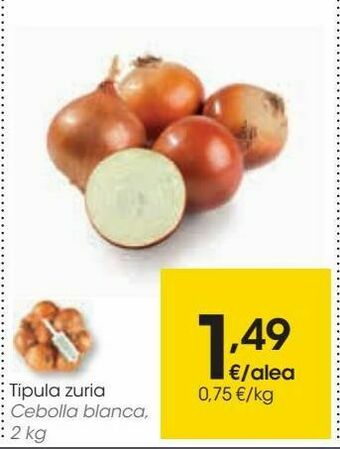Eroski Cebolla blanca, 2 kg oferta