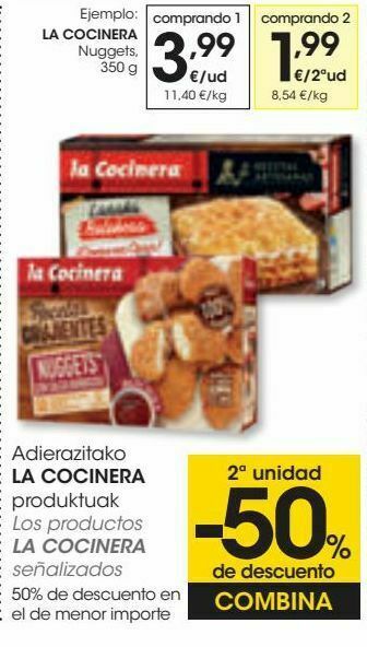 Eroski La cocinera nuggets oferta