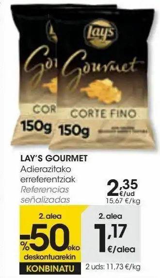 Eroski Lay's gourmet referencias señalizadas oferta