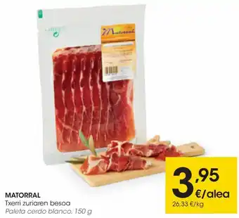 Eroski Matorral paleta cerdo blanco oferta