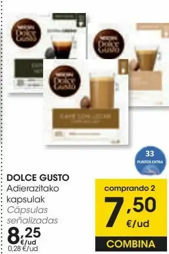 Eroski Dolce gusto cápsulas oferta