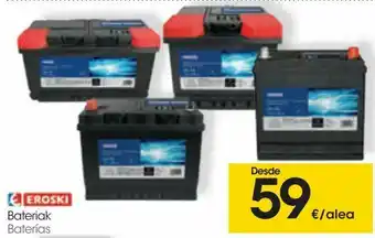 Eroski Eroski baterías oferta