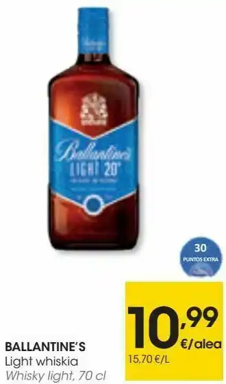 Eroski Ballantine's whisky liht oferta