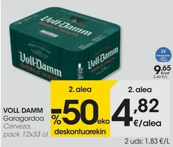 Eroski Voll-damm cerveza oferta