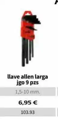 Coferdroza Llave Allen Larga oferta