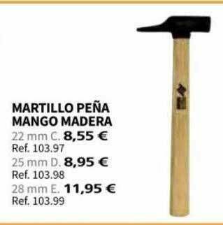 Coferdroza Martillo Peña Mango Madera oferta