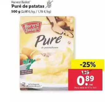 Lidl Harvest Basket Puré De Patatas oferta