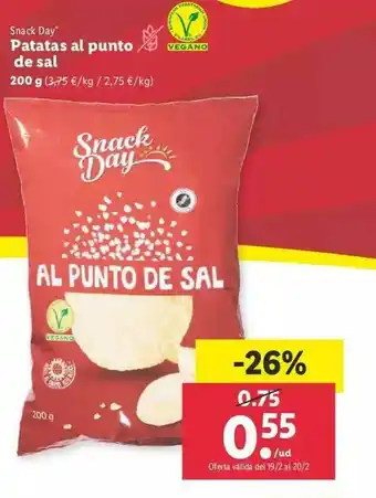 Lidl Sanck Day Patatas Al Punto De Sal oferta