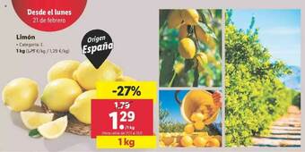 Lidl Limón oferta